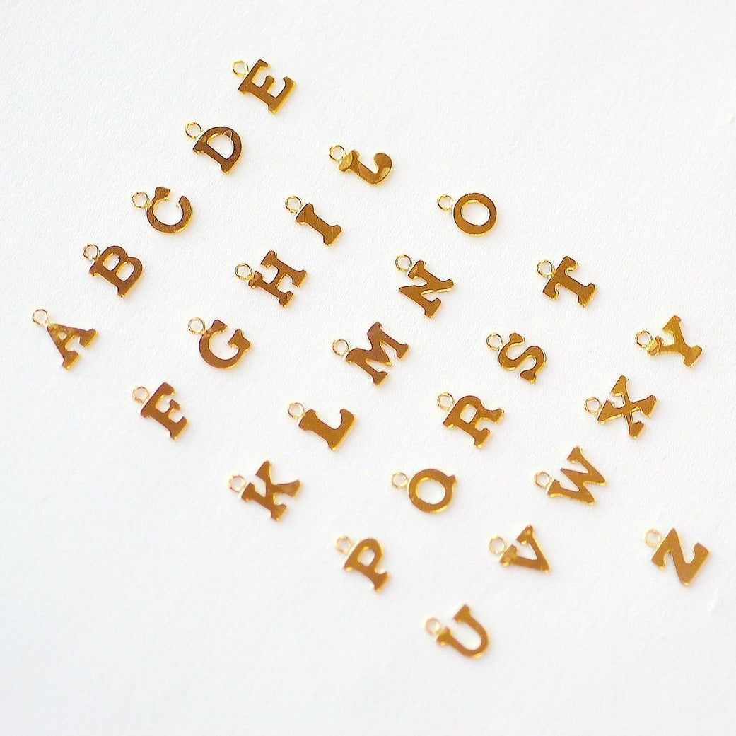 Alphabet Letter Charms – Continental Bead Suppliers